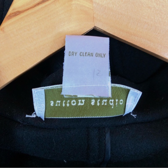 NWT SUTTON STUDIO cashmere blend unlined black open front collared jacket, 18W - Picture 7 of 8